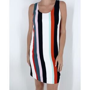 Ann Taylor Striped Tank Shift Formal Dress Size 4P